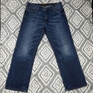 Lucky Brand 181 Jeans Mens 36x32(31")Straight Dark Wash Relaxed Wide Y2K Vintage